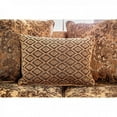 thumbnail image 7 of Traditional Living Room Furniture 2pc Sofa Set Gold/Bronze Sofa Loveseat Chenille Fabric And Faux Leather Couch Pillows Rolled Arms USA, 7 of 7