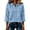 Light Blue, variant on JULMCOMO Women's Summer Tops Floral Print Collared Button 3/4 Sleeve Loose Fit Trendy Golf Shirts Summer Daily Graphic Tees Yellow S