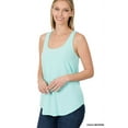 thumbnail image 3 of Zenana Women & Plus Relaxed Fit Scoop Neck Sleeveless Round Hem Blouse Tank Top, 3 of 4