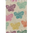 thumbnail image 4 of Coolnut Beige Sketch Butterflies Thermal Insulated Blackout Grommet Printed Window Curtain - 84x55 in - 100% Polyester 2 Panels, Symmetry, 4 of 6