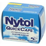 2 Pack - Nytol Nighttime Sleep Aid Quick Capsules 32 Each