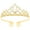 Gold, variant on Tiaras and Crowns for Women，Royal Crystal Crowns，Jewelry Wedding Pageant Bridal Princess Headband Gift Suitable for Women Luxury Birthday，Girls Queen Prom Party(Gold)