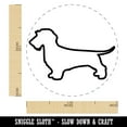 thumbnail image 2 of Wirehaired Dachshund Dog Outline Self-Inking Rubber Stamp Ink Stamper - Orange Ink - Medium 1 Inch, 2 of 7