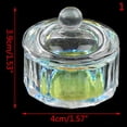 thumbnail image 1 of Para acrílico en polvo, monómero, Kit de herramientas para decoración de uñas, 1 pieza, plato líquido acrílico transparente de cristal arcoíris, vaso de cristal con tapa heqiyong CONDUJO, 1 of 2