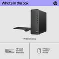 HP Slim Desktop Bundle, Intel Core i312100, 8GB SDRAM, 512GB SSD, Dark Black, Windows 11 Home