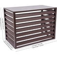 thumbnail image 2 of Air Conditioner Fence Panels AC Fence 4 Panels Outdoor Privacy Fence Covers, Condenser Protective Cover,Aluminum Alloy AC Privacy Screen Perfect to Trash Can Enclose Pool Equipment and A/C Units, 2 of 18
