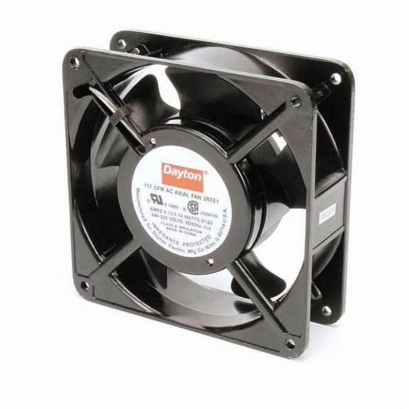 Standard Square Axial Fan, Square, 230V AC, 1 Phase, Aluminum, 4 11/16 in W.
