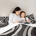 thumbnail image 5 of Feelyou Grey Abstract Ombre Queen Comforter Set, Square Circle Geometric Bedding Sets, Teen Kid Child Adult Bedding Comforter Set, Luxury Bedroom Decor, 3pcs, 5 of 8