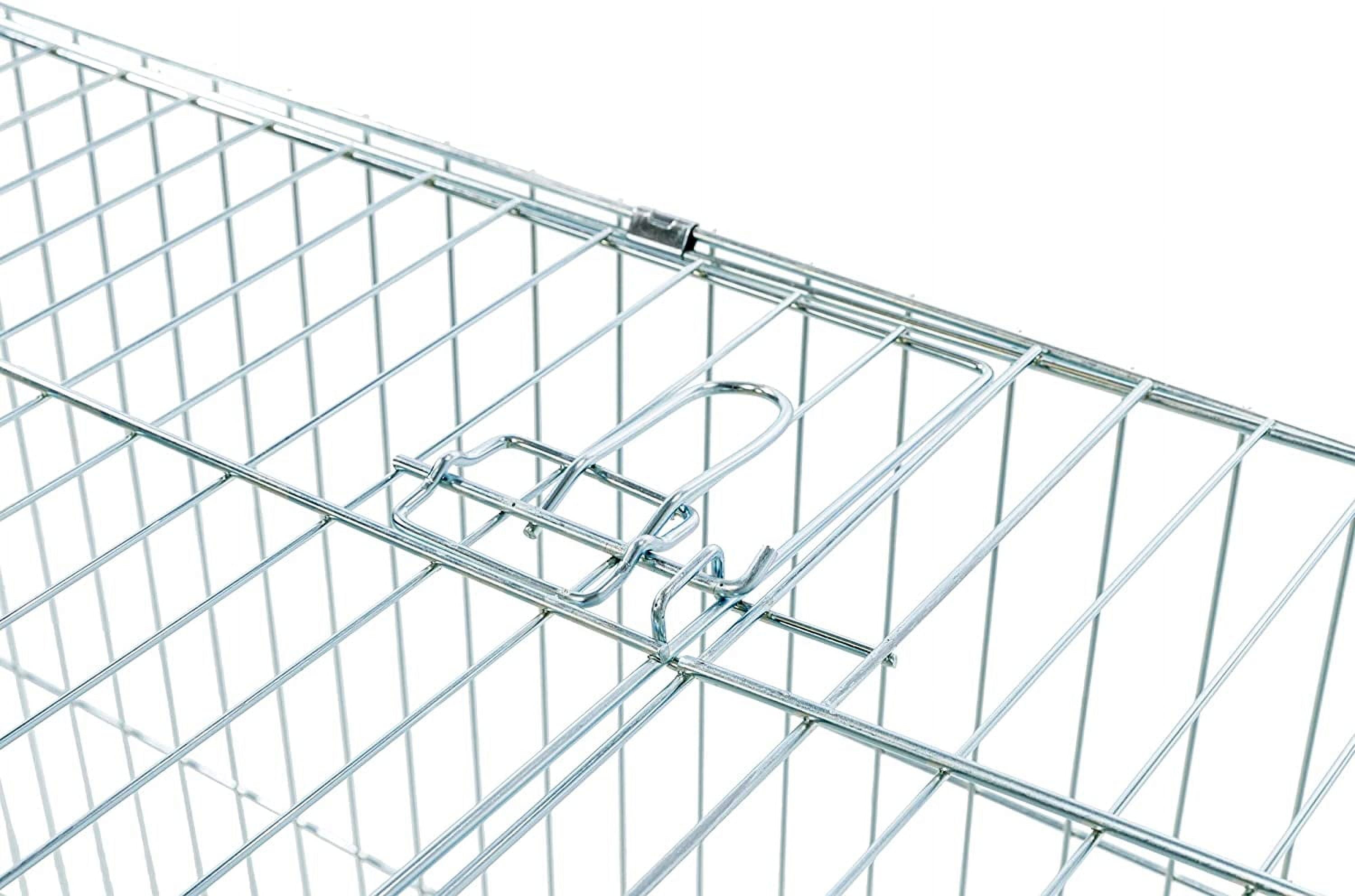 Mcage Large NO RUST Outdoor Stainless Galvanized Metal Outdoor Playpen Cage for Rabbit & Chicken with 4 Ground Stakes
