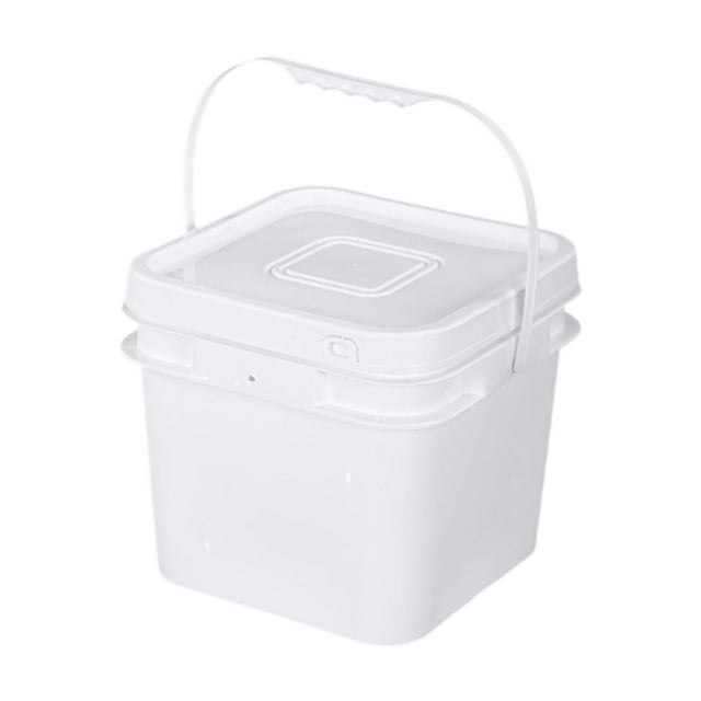 Lata de pintura, contenedor de almacenamiento de alimentos de 8 l, contenedor de agua resistente, cubo de pintura con asa para acampar, pintar, casa,