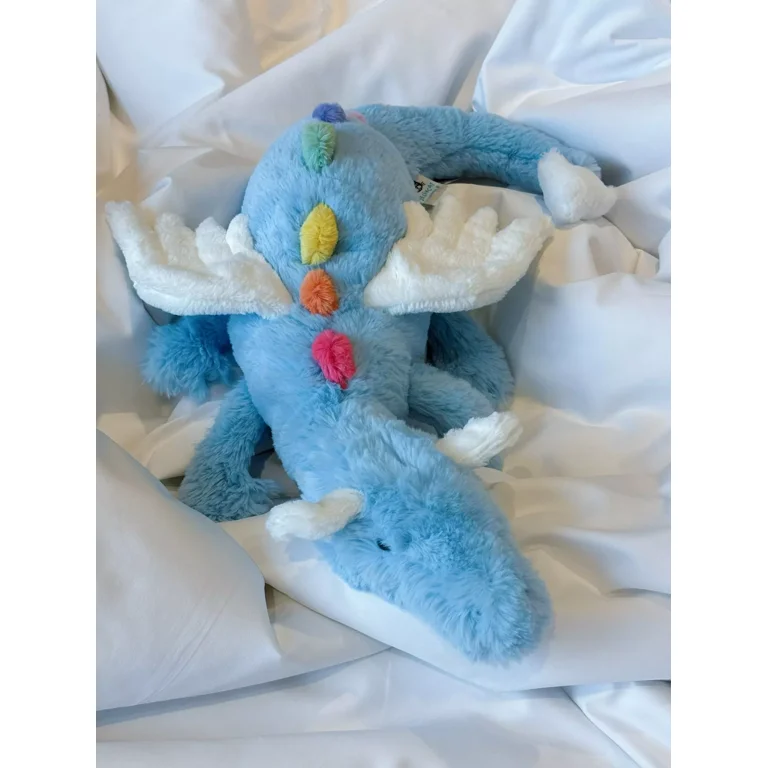 Clearance Jellycat Sky Dragon beautiful rainbow and white wings