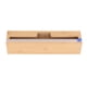 thumbnail image 4 of Dispensador de envoltura de plástico, bambú Natural, grado alimenticio, fácil operación, dispensador de papel de aluminio duradero con cortador, 1 ranura, 4 of 14