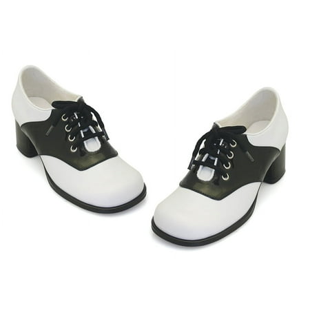 Ellie Shoes E-175-Saddle 1 Heel Shoe Children S / Black/White