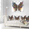 thumbnail image 3 of Designart Variegated Butterfly - Abstract Throw Pillow - 16x16, 3 of 5
