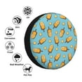 thumbnail image 4 of Salouo Lemon Ice Cream Print Spare Tire Cover 14-17 inch Spare Tire Protector Universal Tough Tire Wheel Cover for Trailer SUV and Truck-16 inch, 4 of 6