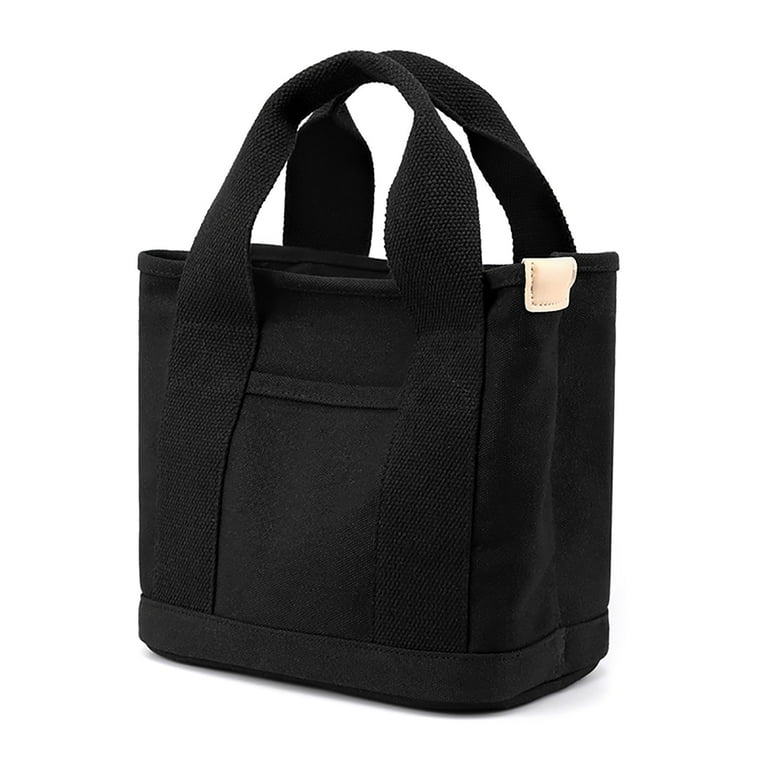 Yhmxh Multi Pocket Canvas Tote Bag with Zipper, Medium Work Yhmxh Multi Pocket Canvas Tote Bag with Zipper, Medium Work