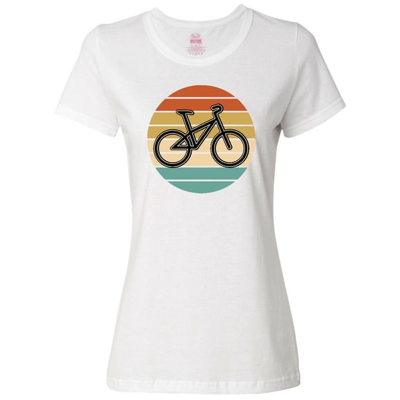 Inktastic Bicycle Vintage Cyclist Sunset Women's T-Shirt