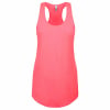 Neon Hthr Pink, variant on Next Level Apparel Women's Cotton Terry Racerback Tank