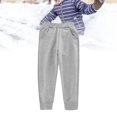 thumbnail image 5 of Pantalones de Chándal de Lana para Niños Cintura Elástica Pantalones de Lana Cálidos Informales de Algodón Súper Suave para Invierno al Aire Libre Gris XL, 5 of 5