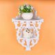 thumbnail image 4 of 2 Tier Wall Mounted Carved Home Bathroom Corner Shower Storage Shelf, 4 of 5