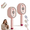 Upgrade Electric Steam Brush（2pcs Pink） A9, variant on 2026 New Electric Steam Brush, 2-in-1 Rechargeable Steam Hair Straightener W/ Water Spray, Anti-Frizz Nourishing Detangling Brush for All Hair