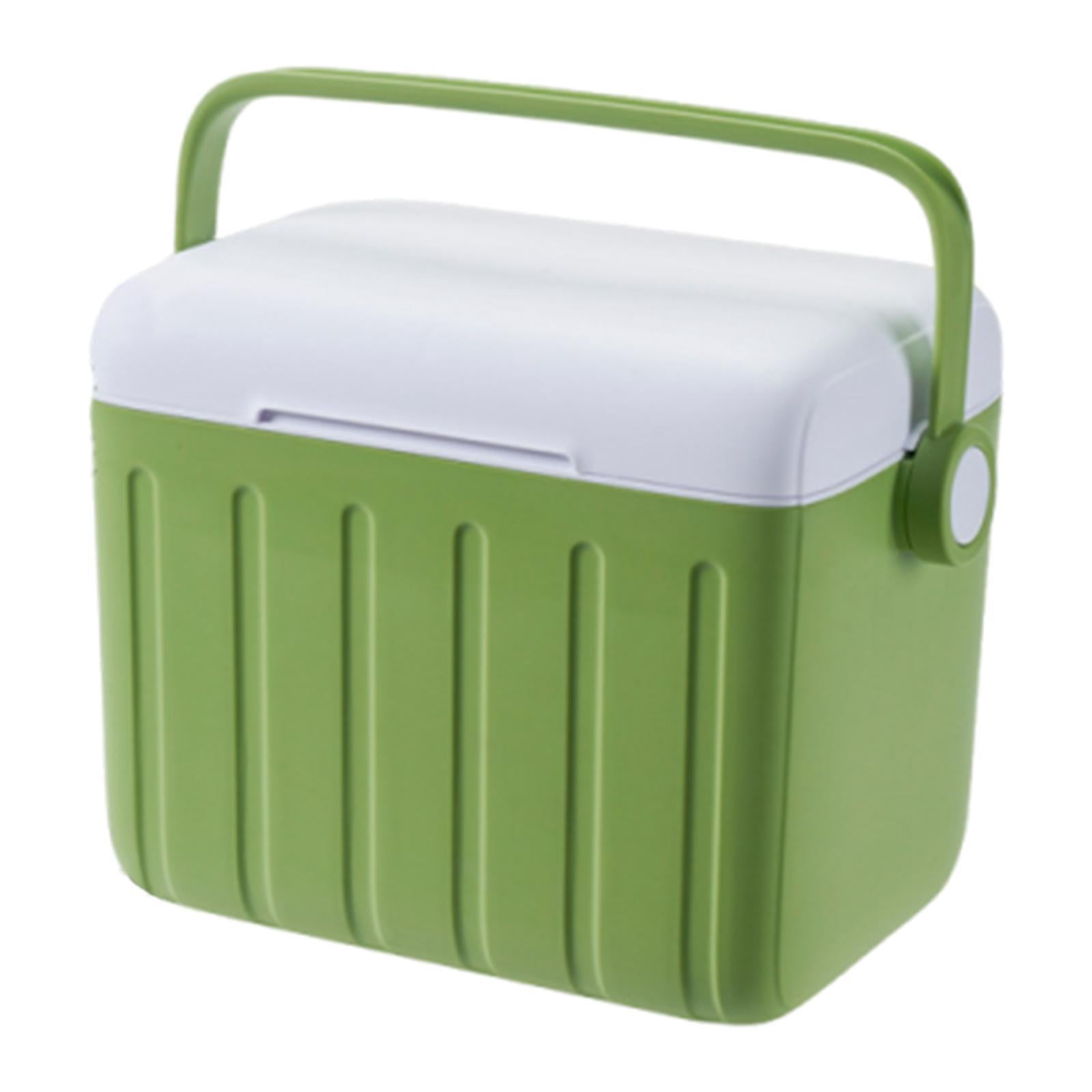 QccHieUs Cooler Box Hot/Cold Retention Cooler Ice Chest Box Storage Container for Outdoor Green