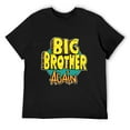 thumbnail image 3 of Big Brother Again Chic Men's Cotton Short Sleeve HD Print Tee for Casual T-Shirt Crew Neck Top Black XL, 3 of 7