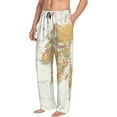 thumbnail image 6 of Pofeuu World Map 1 Print Men's Pajama Pants, Soft Lounge Pajama Pants with big pockets for Men Plaid Pj Bottoms-Small, 6 of 6