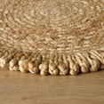 thumbnail image 4 of Better Homes and Gardens Jute Flower Design Placemat Woven for Dining Table Décor 15" Round, 4 of 9