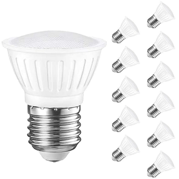 Ymam.Light LED Light Bulb, PAR16 7W 65W Equivalent 2700K Warm White, Dimmable, E26 Base, 120V, 12-Pack