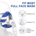 thumbnail image 3 of YOPTOP Lot de 4 Housses de Masque CPAP Réutilisables Doublures de Masque en Coton Doux Universelles, Gris, 3 of 17