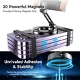 thumbnail image 6 of Car Mount Vacuum Magnetic Holder Foldable Strong Suction Stand with Metal Hinges for Cell Phone Black,1 * Car Phone Mount Holder,Black, 6 of 10