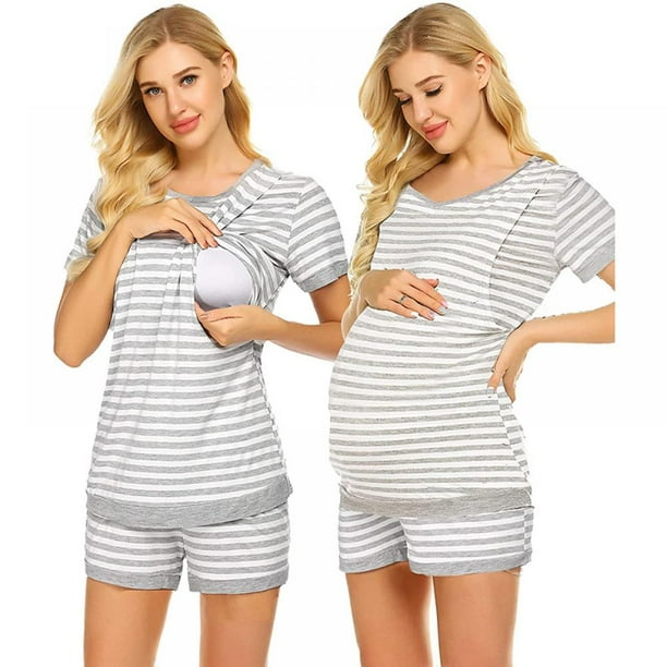 Labor/Delivery/Nursing Maternity Pajamas Set for Hospital Home, Basic