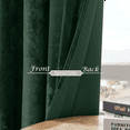 thumbnail image 5 of Crushed Velvet Curtains Luxurious Insulated Velvet Drapes for Bedroom Thicker Velvet Pinch Pleat Curtains Light-Filtering Velvet Window Curtains, 2 Panels, 5 of 6