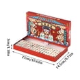 thumbnail image 3 of CYFW Mahjong Set - 166 White Tiles with Printed Bag,4 All-in-One Racks Pushers - Complete Game Set, chinese mahjong tile set, 3 of 7