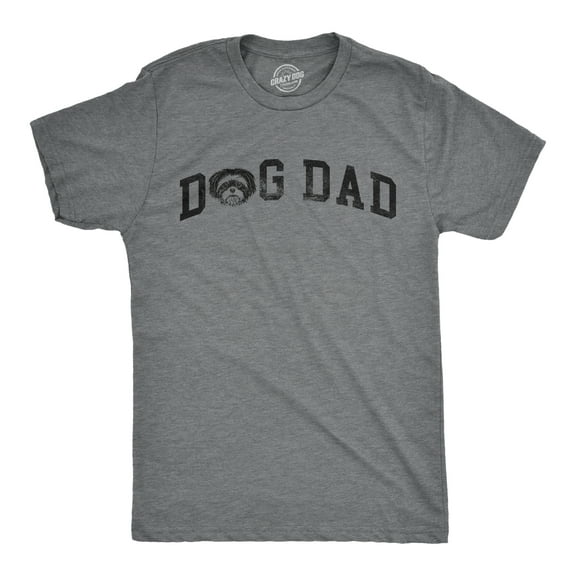Mens Dog Dad Shih Tzu T Shirt Funny Cute Puppy Pet Shih Tzus Lover Tee for Guys Graphic Tees