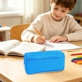 thumbnail image 6 of Leodye 1PCS Large Capacity Oxford Fabric Pencil Case Waterproof Wear Resistant Stationery Pouch for office Travel Daily Supplies Storage -8.66x3.94x1.97 in, 6 of 6