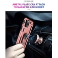 thumbnail image 3 of CoverON Apple iPhone 12 Mini Ring Case, Kickstand Rugged Phone Cover Magnetic Car Mount Compatible - Rose Gold Pink, 3 of 7
