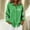 #0546-Green, variant on St Patricks Day Long Sleeve Shirts for Women Lapel Button Down Blouse Shamrock Four Leaf Clover Holiday Green Top Gift