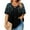 #311-Black, variant on ICHUANYI Women Oversized T Shirts V Neck Plus Size Short Sleeve Fashion Print Tees Casual Tunic Summer Tops