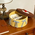 thumbnail image 5 of SLYNSHome Round Cotton Rope Storage Basket with Lid, Coffee Decorative Woven Storage Bin, Pot, Caddy, Organizer, Container for Snacks, Towels, Plants, 5 of 7