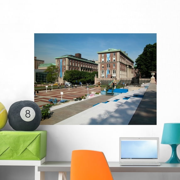 Columbia University New York Wall Mural Decal by Wallmonkeys Vinyl Peel and Stick Graphic (36 in W x 27 in H)