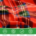 thumbnail image 5 of Gogreen Luxury Twin Duvet Cover Floral, Soft & Breathable Microfiber 3 Pieces Twin Bedding Sets, Pattern Twin Comfy Duvet Cover, with Zipper Closure (Red Plaid, Twin), 5 of 8
