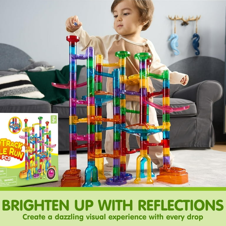 Marble Run 133 Pièces – 30 Billes – Jeux de Parcours à Billes STEM Construction Créatif – Cadeau Éducatif pour Enfants de 3 4 5 6 7 8 9 10 11 12 Ans Garçons Filles Marble Run 133 Pièces – 30 Billes – Jeux de Parcours à Billes STEM Construction Créatif – Cadeau Éducatif pour Enfants de 3 4 5 6 7 8 9 10 11 12 Ans Garçons Filles