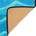 thumbnail image 4 of Blue Ocean Pattern 63''x48'' Plush Memory Foam Bath Mat, Soft, Absorbent, Non Slip, Durable, 4 of 7