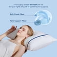 thumbnail image 3 of Cozy Comfort Standard Pillows Set of 4 - Bed Pillows for Sleeping with Decoration Strip, Premium Supportive with Breathable Cover for Side, Back, Stomach Sleeper, 3 of 9