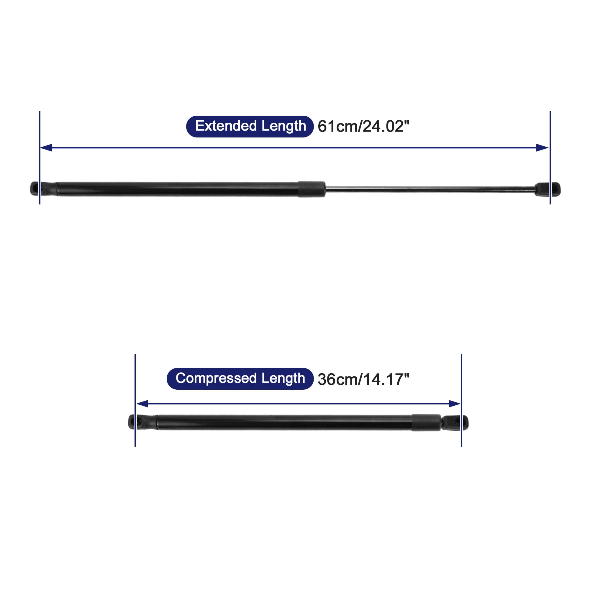 Unique Bargains 2Pcs Rear Hatch Lift Support Struts for Opel CORSA E Hatchback 2014