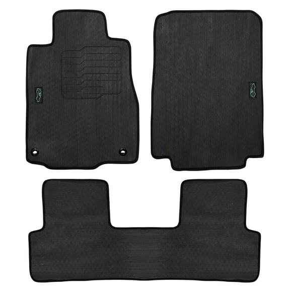 Floor Mats Custom Fit for Honda CR-V (2012 to 2016) All Weather - Front and Rear - Black - ecoMats
