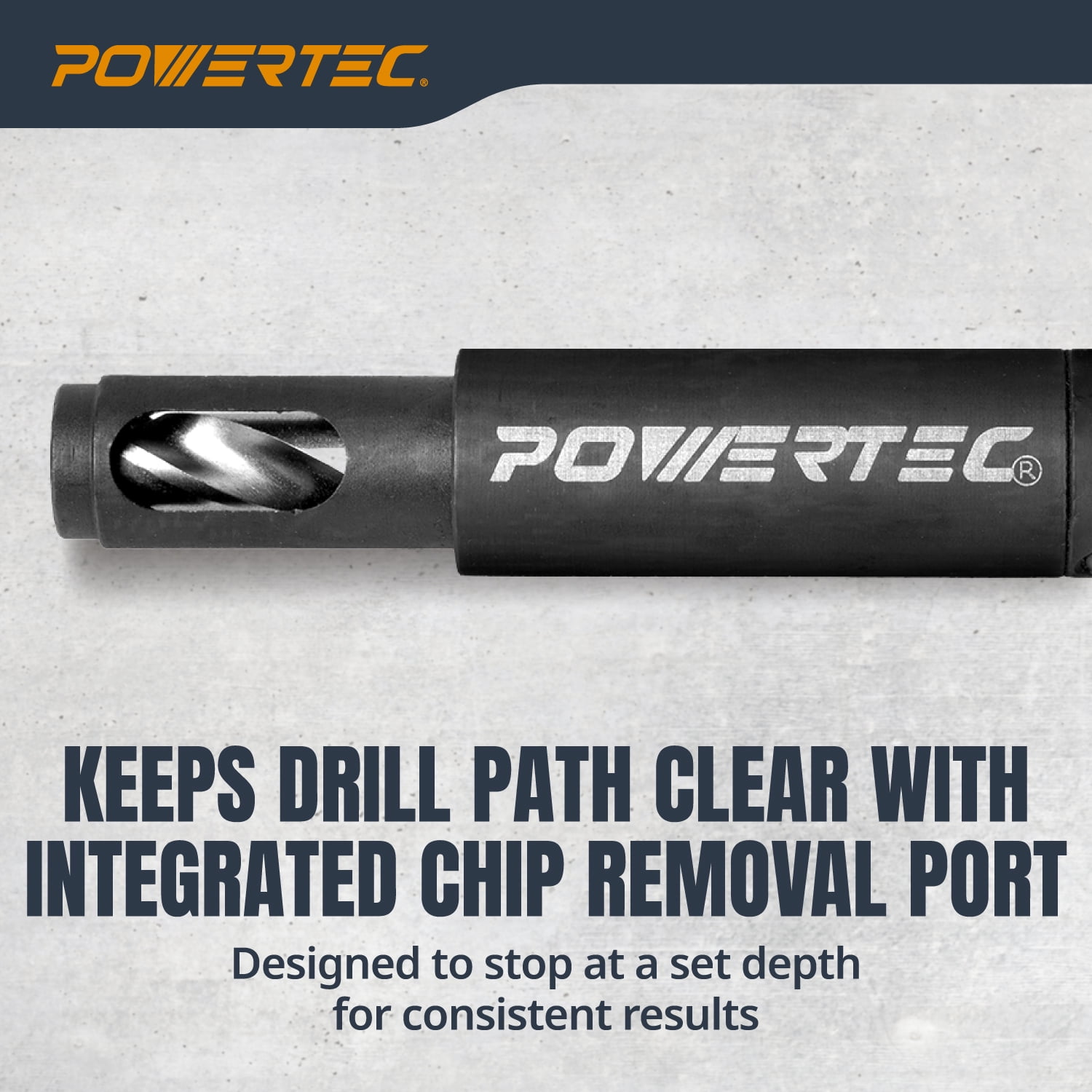 POWERTEC Shelf Pin Jig with 1/4" Self Pin Bit, Self Centering Drill Bit for 3/8' Holes (71653)