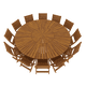 thumbnail image 4 of Comedor Redondo Plegable Modelo Marea, 12 personas 240diam. Rústico Tratable., 4 of 4